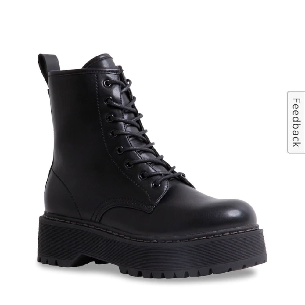 Betty Black Combat Boot